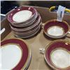 Image 2 : 28 PIECES OF ASSORTED CHINA - SOUP COUPES, CREAMA ND SUGAR, PLATES AND SAUCERS, ETC