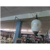 Image 1 : Retro Swag Lamp with Glass Shade 
