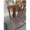 Image 3 : 2 Oak Dining Room Chairs