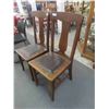 Image 4 : 2 Oak Dining Room Chairs