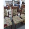 Image 3 : 4 Upholstered Dining Room Chairs - Upholstry Needs Replacing