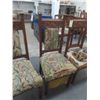 Image 4 : 4 Upholstered Dining Room Chairs - Upholstry Needs Replacing