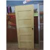 Image 1 : Vintage Painted Solid Wood Door 77 1/2'' x 30''