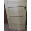 Image 2 : Vintage Painted Solid Wood Door 77 1/2'' x 30''