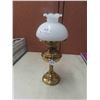 Image 1 : Brass Oil Lamp with Shade