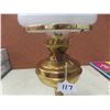 Image 3 : Brass Oil Lamp with Shade