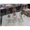 Image 1 : 3 Coal Oil Lamps with Chimneys