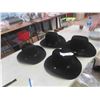 Image 1 : 4 New Black Cowboy Hats