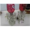 Image 3 : 2 Crystal Lamps with Tear Drops and Prisms