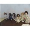 Image 1 : 6 Porcelain Dolls with Stands