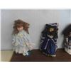 Image 4 : 6 Porcelain Dolls with Stands