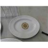 Image 4 : 3 Gold Medallion Wedgewood Platters with Display Rack