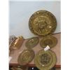 Image 1 : Brass Embossed Wall Art - Largest Has 24'' Diameter