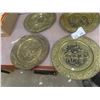 Image 4 : Brass Embossed Wall Art - Largest Has 24'' Diameter