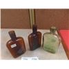 Image 5 : Vintage Pocket Liquor Flasks, 1 Has Cork, 1 Has Stopper - Over 100 Years Old