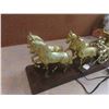 Image 2 : Horse and Carriage Mantle Clock 21''