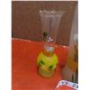 Image 4 : 3 Hand Painted Vases - Largest is 13'' Tall