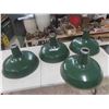 Image 1 : 4 Porcelain Service Station Light Shades 18'' Diameter