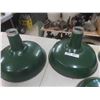 Image 3 : 4 Porcelain Service Station Light Shades 18'' Diameter