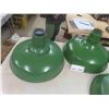 Image 2 : 4 Porcelain Service Station Light Shades 18'' Diameter