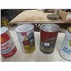 Image 3 : 6 Oil Cans 1 Quart : Shell, Castrol, Esso, Tempo