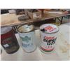 Image 4 : 6 Oil Cans 1 Quart : Shell, Castrol, Esso, Tempo