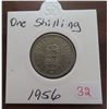 Image 1 : 1956 one shilling coin