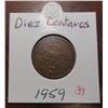 Image 1 : 1959 Diez centavos coin