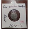 Image 1 : 1948 Der nederlanden 10 cents coin