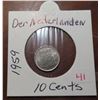 Image 1 : 1959 Der nederlanden 10 cents coin