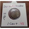 Image 1 : 1963 Der nederlanden 1 cents coin