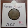 Image 1 : 1955 three pence coin