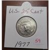 Image 1 : 1977 U.S. 25 cents coin