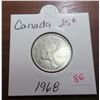 Image 1 : 1968 canadian 25 cents coin