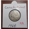 Image 1 : 1968 canadian 25 cents coin