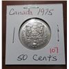 Image 1 : 1975 canadian 50 cents coin