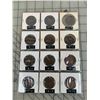 Image 1 : LOT OF 12 1913 CANADA LARGE CENT PENNIES