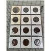 Image 2 : LOT OF 12 1913 CANADA LARGE CENT PENNIES