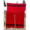 Image 1 : Ayers pure wool red Canadian blanket. (Hudson Bay replica?) Overall good condition. Been in storage 