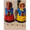 Image 3 : Rare set of kitchen witch salt & pepper shakers