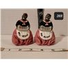 Image 1 : New Orlean's black americana salt & pepper shakers.