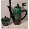 Image 1 : Blue mountain pottery coffee pot & sugar bowl.