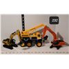 Image 1 : Metal Yellow Jacket Crane,, 1/40 New Clover, Doosan Daewoo Excavator, Hulna excavator.