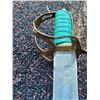 Image 4 : Vintage eastern military sword & sheaf. Made in india
