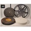 Image 1 : Vintage film reel & cans.