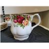 Image 3 : Vintage Royal Albert bone china “Country Rose” Set of 4 dinner plates & mugs.