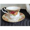 Image 2 : “Country Rose” Royal Albert china Teapot & 2 tea cups.
