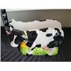 Image 2 : Ceramic Cow juice jug, napkin holder, creamer & sugar cows.