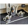 Image 1 : Mid century teapot, creamer and sugar dish.