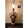 Image 1 : Vintage victorian style lamp.Burgundy.